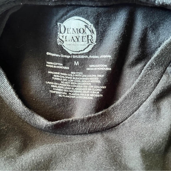 Demon Slayer Anime Black Graphic T-Shirt-Youth Size Medium - Picture 4 of 4
